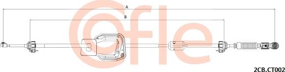 Cofle 2CB.CT002 - Трос, ступінчаста коробка передач autozip.com.ua