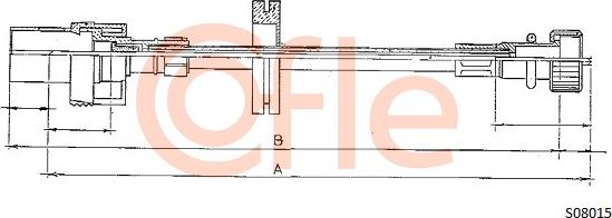 Cofle S08015 - Тросик спідометра autozip.com.ua