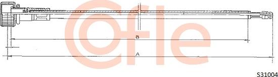 Cofle S31004 - Тросик спідометра autozip.com.ua