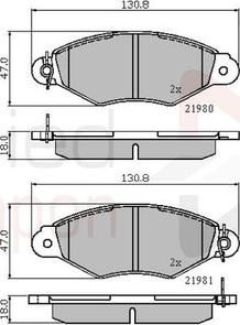 Comline ADB0485 - Гальмівні колодки, дискові гальма autozip.com.ua