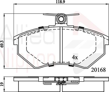 Girling 32932696 - Гальмівні колодки, дискові гальма autozip.com.ua