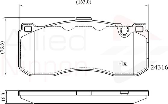 Comline ADB06005 - Гальмівні колодки, дискові гальма autozip.com.ua