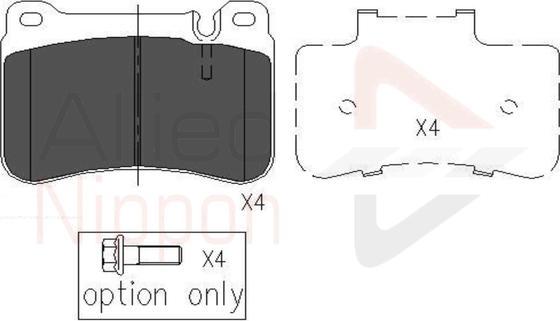 Comline ADB06007 - Гальмівні колодки, дискові гальма autozip.com.ua