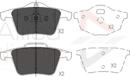 Comline ADB06027 - Гальмівні колодки, дискові гальма autozip.com.ua