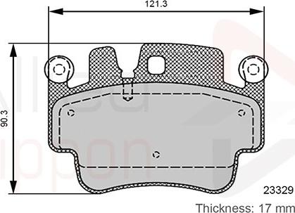 Comline ADB06131 - Гальмівні колодки, дискові гальма autozip.com.ua