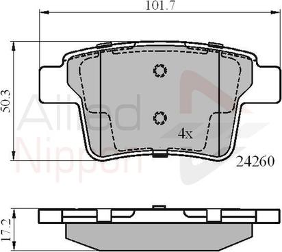 Comline ADB01557 - Гальмівні колодки, дискові гальма autozip.com.ua