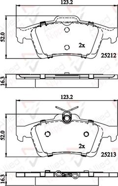 Comline ADB01629 - Гальмівні колодки, дискові гальма autozip.com.ua