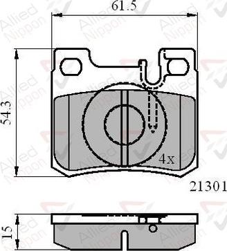 Comline ADB01067 - Гальмівні колодки, дискові гальма autozip.com.ua