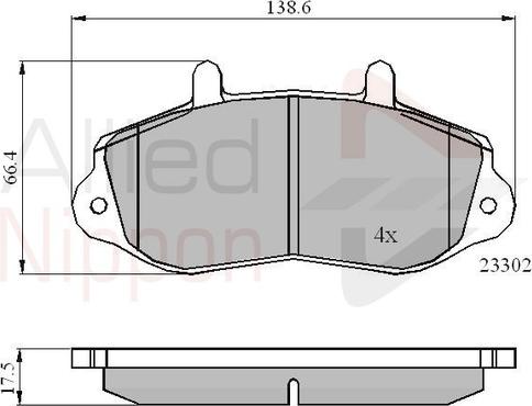 Comline ADB01021 - Гальмівні колодки, дискові гальма autozip.com.ua