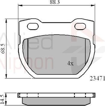 Comline ADB01078 - Гальмівні колодки, дискові гальма autozip.com.ua