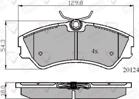 Comline ADB01073 - Гальмівні колодки, дискові гальма autozip.com.ua