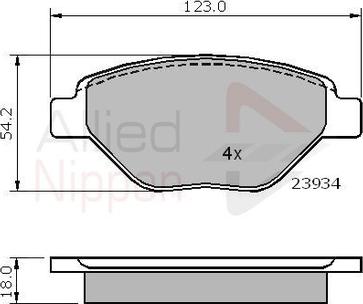 Comline ADB01159 - Гальмівні колодки, дискові гальма autozip.com.ua