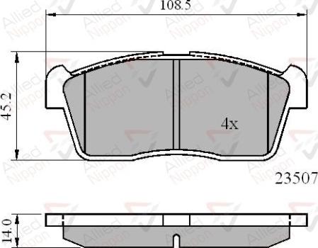 Comline ADB01113 - Гальмівні колодки, дискові гальма autozip.com.ua