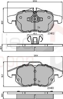 Comline ADB01137 - Гальмівні колодки, дискові гальма autozip.com.ua