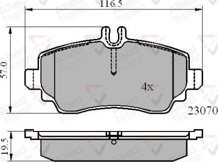 Comline ADB01318 - Гальмівні колодки, дискові гальма autozip.com.ua