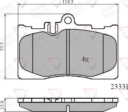 Comline ADB01211 - Гальмівні колодки, дискові гальма autozip.com.ua