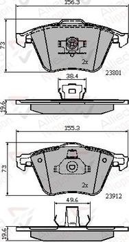 Comline ADB01752 - Гальмівні колодки, дискові гальма autozip.com.ua