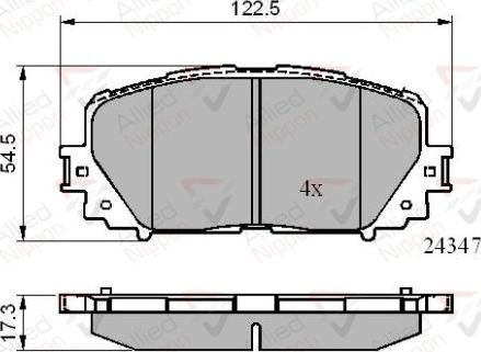 Comline ADB01767 - Гальмівні колодки, дискові гальма autozip.com.ua