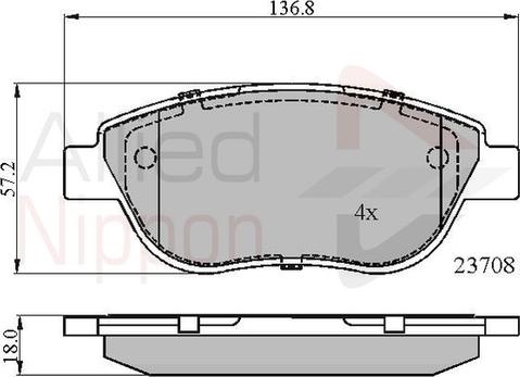 Comline ADB01783 - Гальмівні колодки, дискові гальма autozip.com.ua