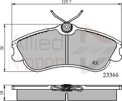 Comline ADB0892 - Гальмівні колодки, дискові гальма autozip.com.ua