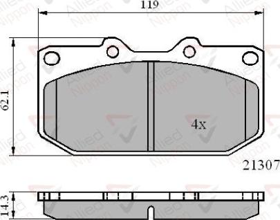 Comline ADB0829 - Гальмівні колодки, дискові гальма autozip.com.ua