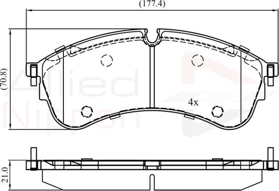 ATE 603879 - Гальмівні колодки, дискові гальма autozip.com.ua