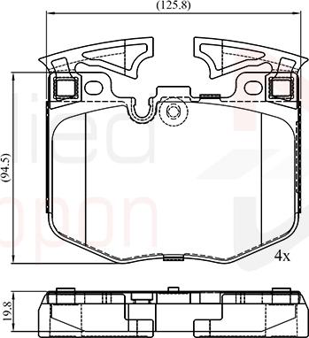 Comline ADB02527 - Гальмівні колодки, дискові гальма autozip.com.ua