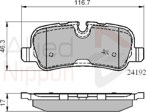 Comline ADB02021 - Гальмівні колодки, дискові гальма autozip.com.ua