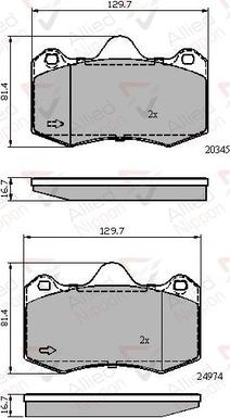 Comline ADB02107 - Гальмівні колодки, дискові гальма autozip.com.ua