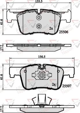 Comline ADB02130 - Гальмівні колодки, дискові гальма autozip.com.ua