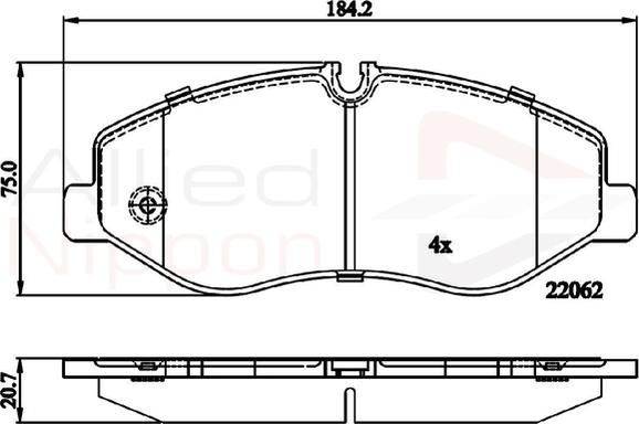 Comline ADB02317 - Гальмівні колодки, дискові гальма autozip.com.ua