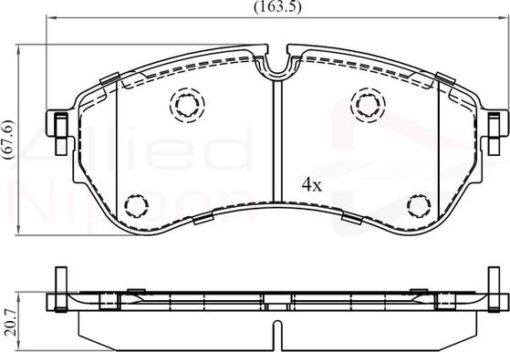 Comline ADB02388 - Гальмівні колодки, дискові гальма autozip.com.ua