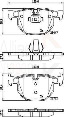 Comline ADB02295 - Гальмівні колодки, дискові гальма autozip.com.ua