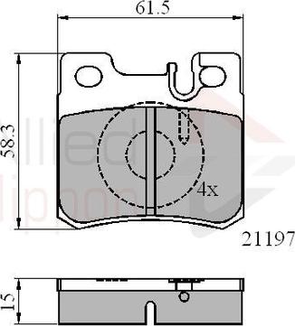 Comline ADB0226 - Гальмівні колодки, дискові гальма autozip.com.ua