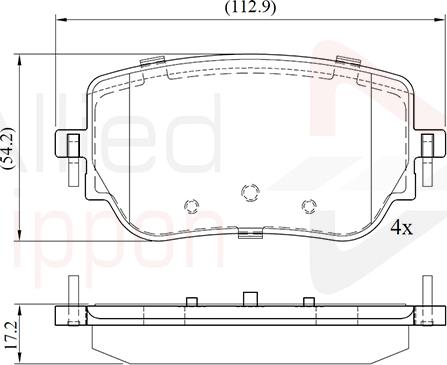 Comline ADB02765 - Гальмівні колодки, дискові гальма autozip.com.ua