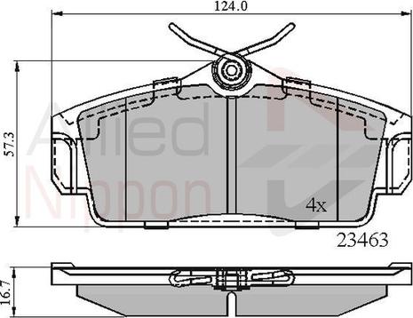 Comline ADB0740 - Гальмівні колодки, дискові гальма autozip.com.ua