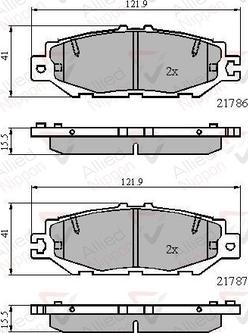 Comline ADB0788 - Гальмівні колодки, дискові гальма autozip.com.ua