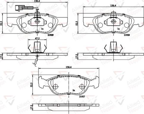 Comline ADB1477 - Гальмівні колодки, дискові гальма autozip.com.ua