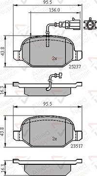 Comline ADB16013 - Гальмівні колодки, дискові гальма autozip.com.ua