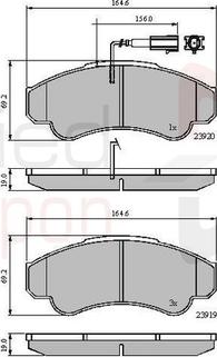 Comline ADB11041 - Гальмівні колодки, дискові гальма autozip.com.ua