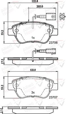 Comline ADB11037 - Гальмівні колодки, дискові гальма autozip.com.ua