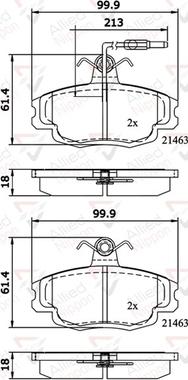 Comline ADB1133 - Гальмівні колодки, дискові гальма autozip.com.ua