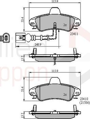 ALLIED NIPPON ADB11235 - Гальмівні колодки, дискові гальма autozip.com.ua
