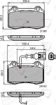 Comline ADB11737 - Гальмівні колодки, дискові гальма autozip.com.ua