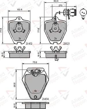 Comline ADB1884 - Гальмівні колодки, дискові гальма autozip.com.ua