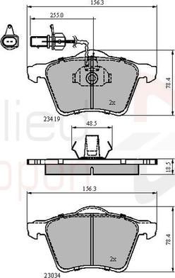 Comline ADB1885 - Гальмівні колодки, дискові гальма autozip.com.ua