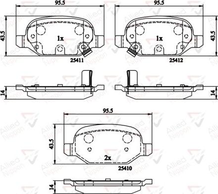 Comline ADB31559 - Гальмівні колодки, дискові гальма autozip.com.ua