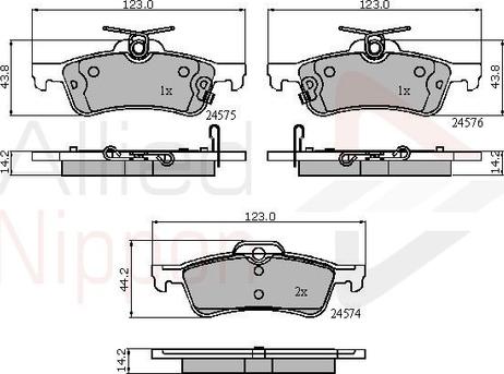 Comline ADB31657 - Гальмівні колодки, дискові гальма autozip.com.ua