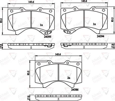 Comline ADB31661 - Гальмівні колодки, дискові гальма autozip.com.ua