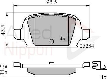 Comline ADB31135 - Гальмівні колодки, дискові гальма autozip.com.ua